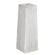 Betonpoer 18x18x50 cm grijs met verzinkte hoogteverstelling